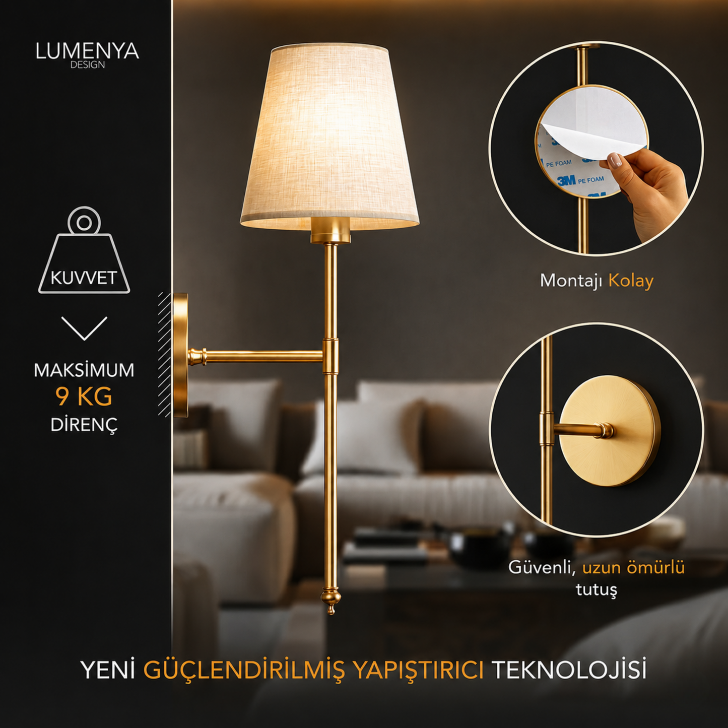 Lumenya™ Kablosuz Duvar Apliği